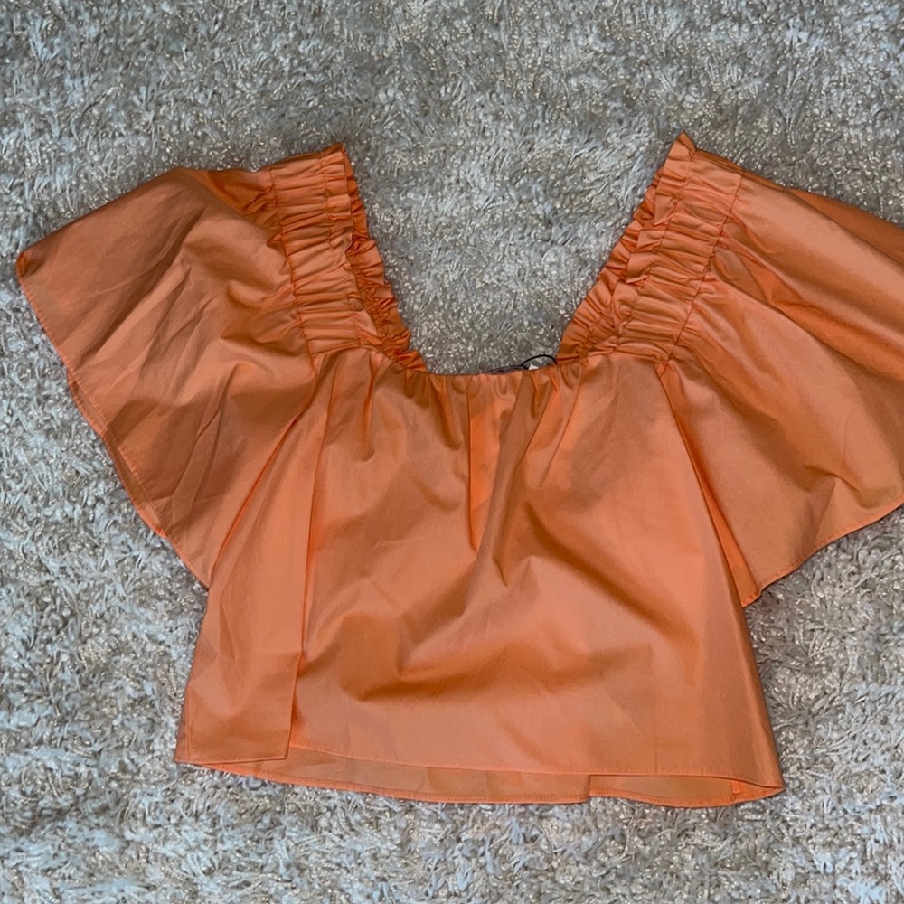 Orange Zara top